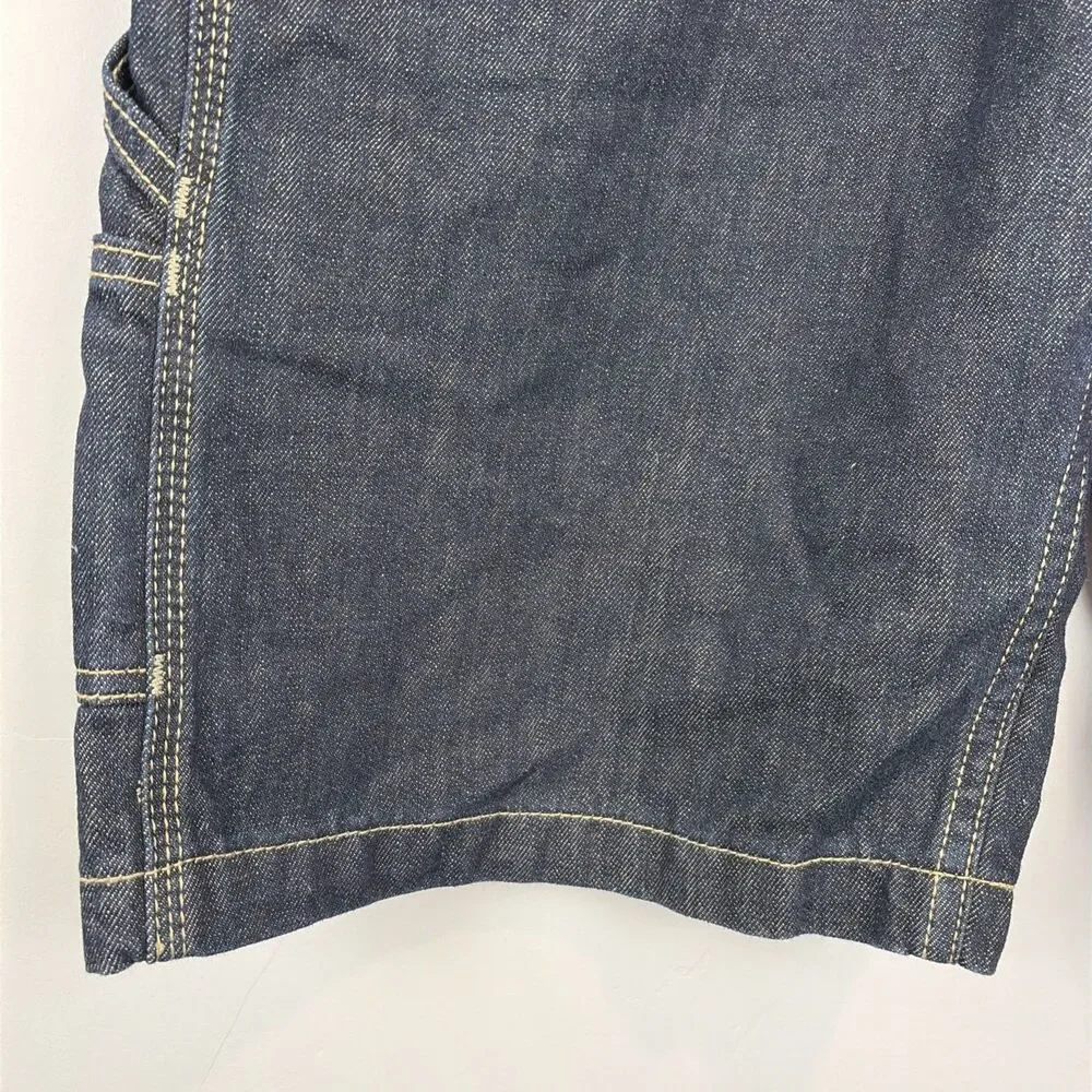NWT Signature By Levi Strauss Men’s Denim Carpenter Shorts Dark Wash Blue Sz 32